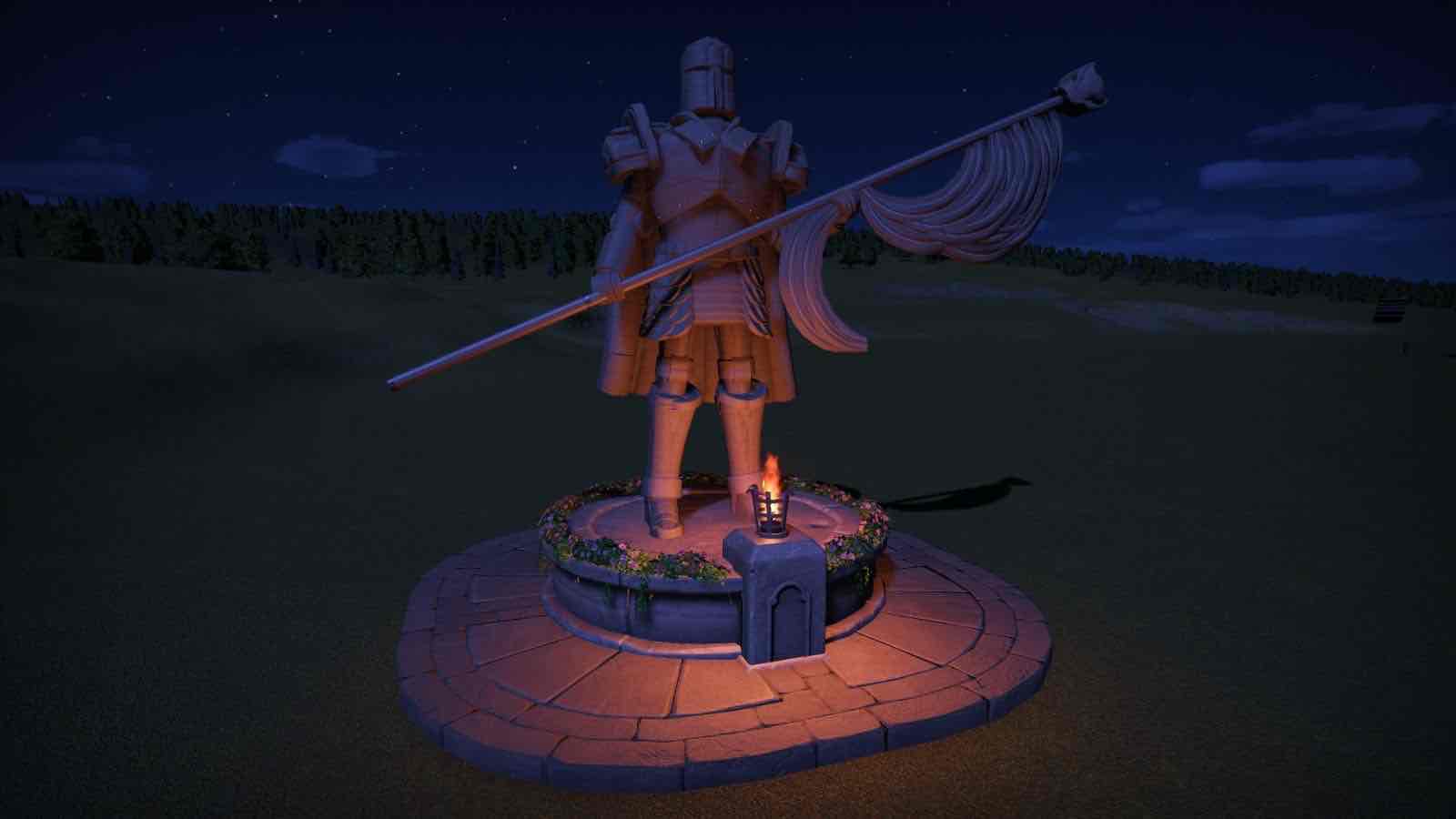 Medieval/Fantasy Knight Statues для Planet Coaster